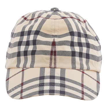 Plaid-Check Cotton Cap