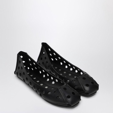 Alaia Perfo Black Perforated Ballet Flats Women