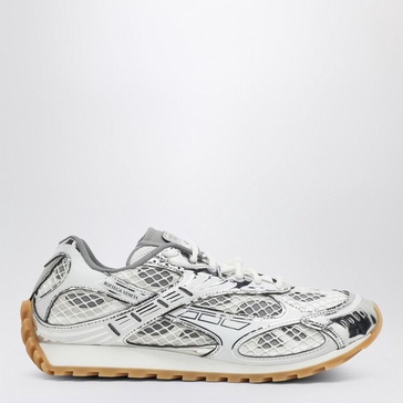 Bottega Veneta Men Low Orbit Silver/White Trainer