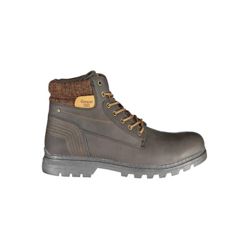 elegant lace-up contrast detail men's boots