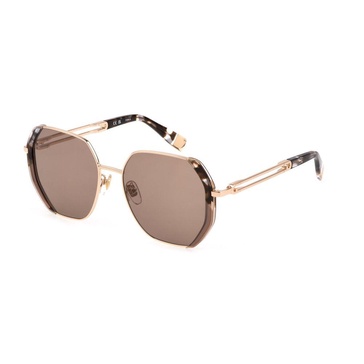 Brown Metal Sunglasses Degraded Style