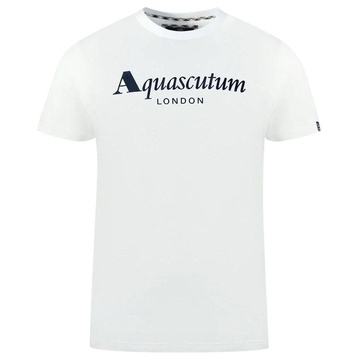 classic  cotton logo tee with flag men's detail