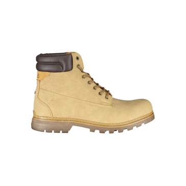 dapper  lace-up boots with contrast men's detailing