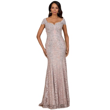 Women's Fitted Lace Mermaid Gown