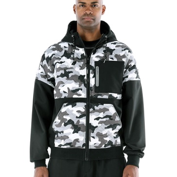 Big & Tall Camo Diamond Quilted Hooded Jacket Camouflage Winter Coat, Insulated Outdoor Gear