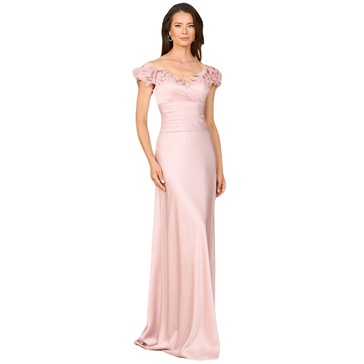 Women's Off Shoulder Satin Gown