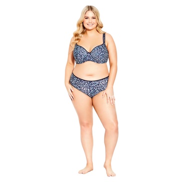 Plus Size Microfiber Hi Cut Brief