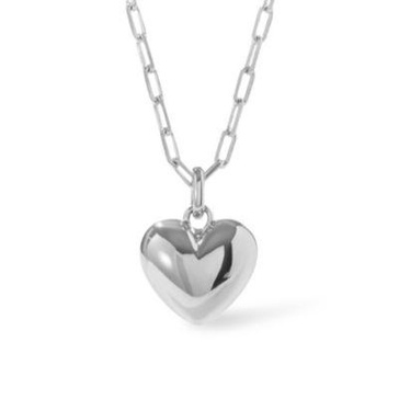 Puffed Heart Necklace - Lev