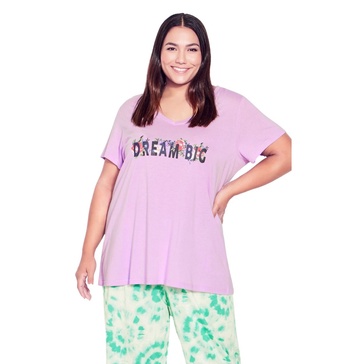Women's Plus Size Dream Big Sleep Top