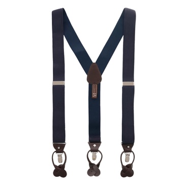 Men's Classic Solid Color 38mm Convertible Suspenders