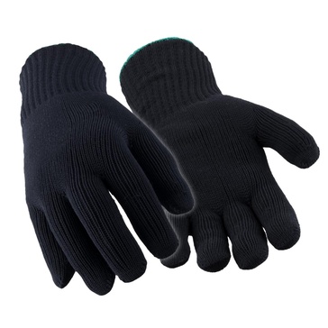 Men's Warm Dual Layer Knit Gloves with Soft Built-In Liner (Pack of 12 Pairs)