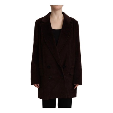 Bordeaux Corduroy Oversized Blazer Jacket