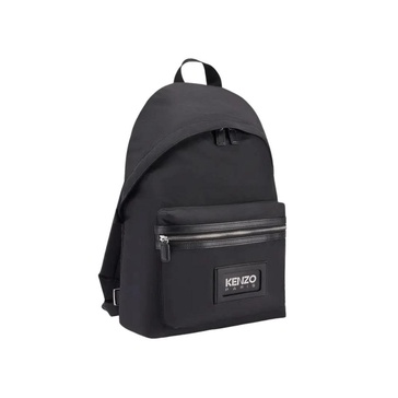 Black Backpack with KENZOGRAPHY Logo