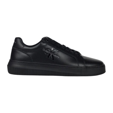 Monogram Logo Sneakers Leather Fabric Rubber