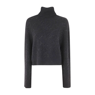 High Neck Logo Sweater