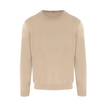 Beige Wool Turtleneck Sweater