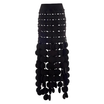 Circle Maxi Skirt Double Layer