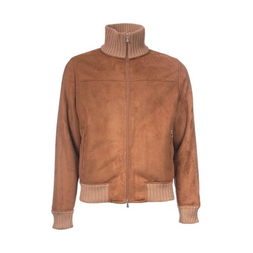 Eco Shearling Jacket Ribbed Cuffs