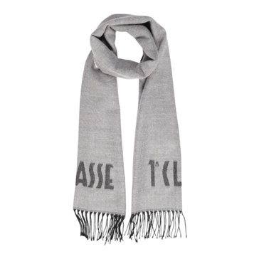 Beige Logo Winter Scarf