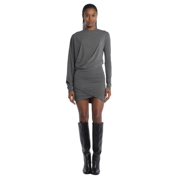 Grey Crossover Mini Dress
