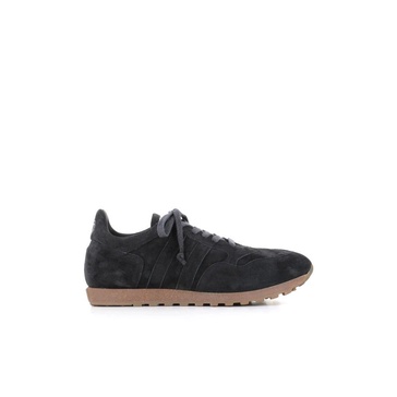 Dark Blue Suede Sneakers