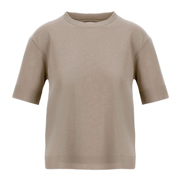 Grey Knit Effect Sweatshirt
