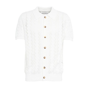 White Open Knit Cardigan