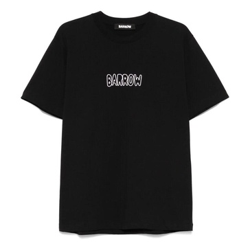 Black Crew Neck T-shirt with Logo