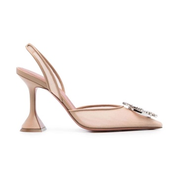 Mesh Slingback Heels