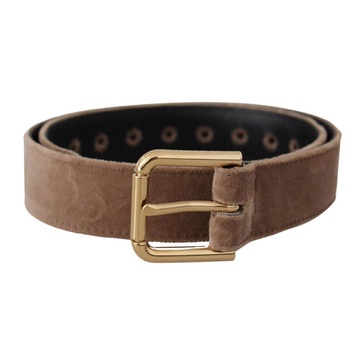 Velvet Logo Buckle Belt