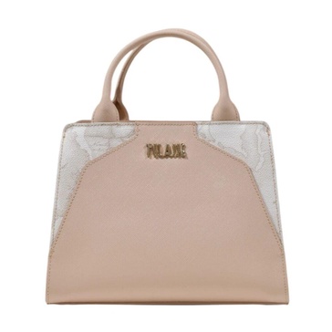 Pink Print Shoulder Strap Handbag