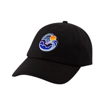 Black Cotton Midnight Wave Cap