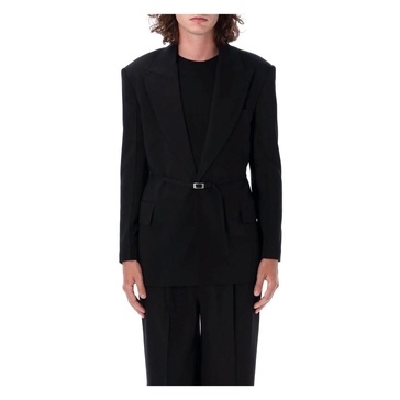 Black Wool Blazer Jacket for Men