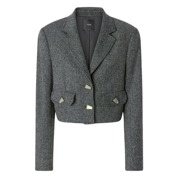 Grey Cropped Jackets