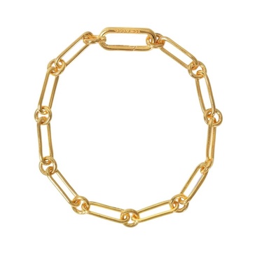 Box Bracelet in Golden Silver