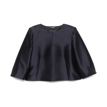 Navy Blue Jacket with Hook Fastening