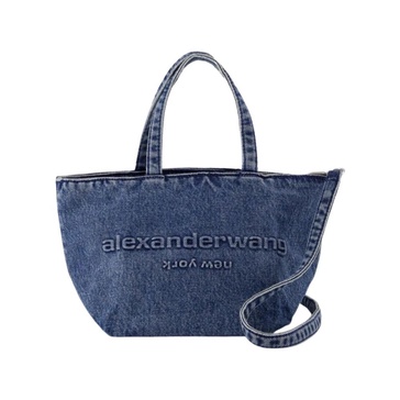 Blue Cotton Shopping Bag