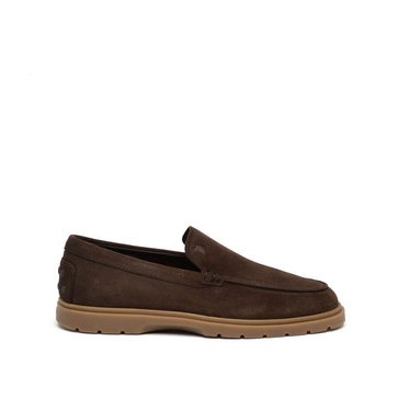 Brown Suede Loafer Rubber Sole