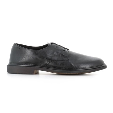 Black Leather Derby Shoes