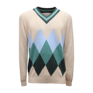 Cotton V-Neck Sweater, Made in Italy