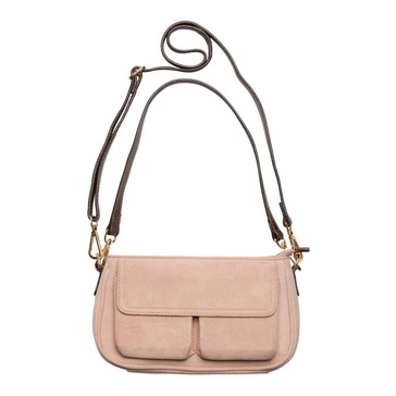 Rose Suede Clutch