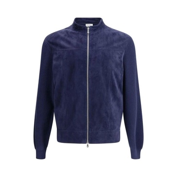 Luxury Bomber Jacket with Unique Materials
