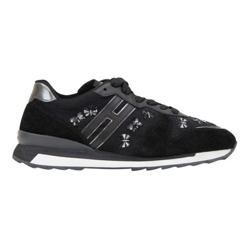 Butterfly Sneakers with Suede Details