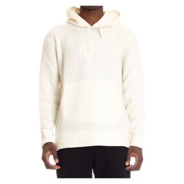 White Felpa Hoodie Sweater
