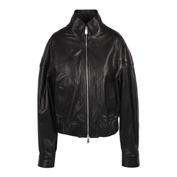 Leather Bomber Jacket