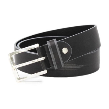 Leather Belt with Buckle Fastening