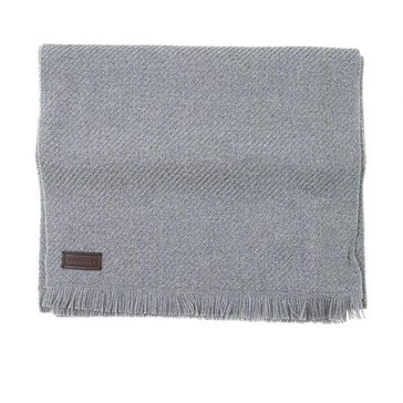 Classic Wool Scarf with Diagonal Print