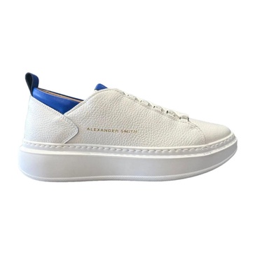 Blue Sneakers with Logo Detail