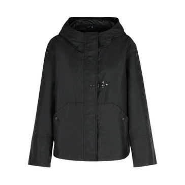 Black Short Parka with Hood