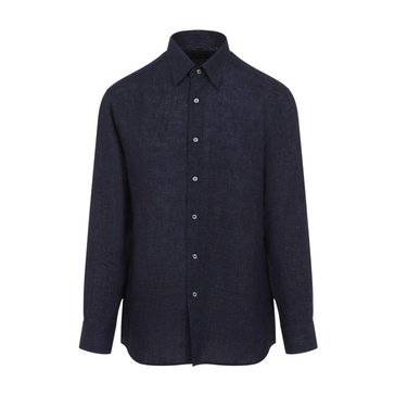 Blue Linen Shirt SS25